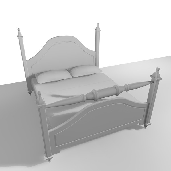 double bed 3ds - DOUBLE BED 3 by Carrara1
